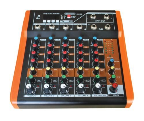 Stranger SXR6 6 Channel Audio Mixer with USB & Recording system