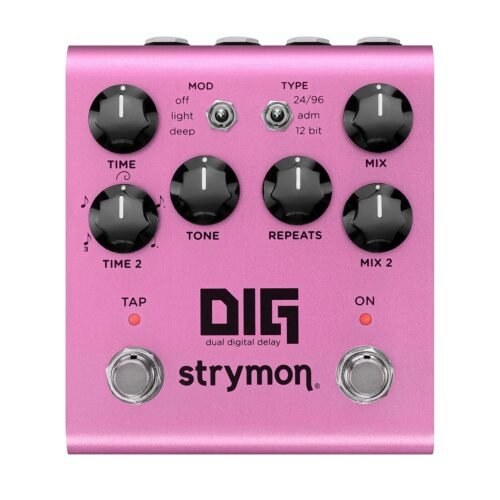 Strymon DIG V2 Dual Digital Delay Guitar Effects Pedal for Electric and Acoustic Guitar, Synths, Vocals and Keyboards