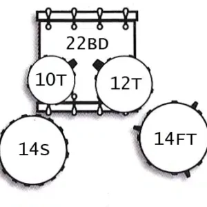 TB-UNIKA522FN_1_4972a02f-b5cf-480d-8a6b-b6f0297166a9.webp Tamburo TB UNIKA522FR UNIKA DRUM SET 22B 10T 12T 14F 14x5.5S U