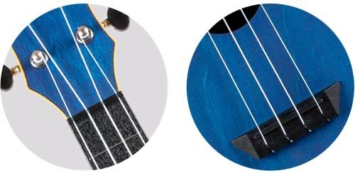 Flight, 4-String Dark Blue Travel Concert Ukulele, (TUC-35 DB)