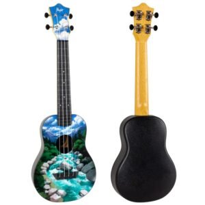 Flight Designer TUC30 SLO 4 strings Concert Ukulele, with Gig Bag - (Solvenia Print)