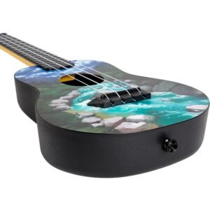 Flight Designer TUC30 SLO 4 strings Concert Ukulele, with Gig Bag - (Solvenia Print)