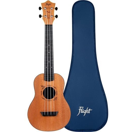 Flight Designer TUC53 MAH 4 strings Concert Ukulele, with Gig Bag - (Natural)