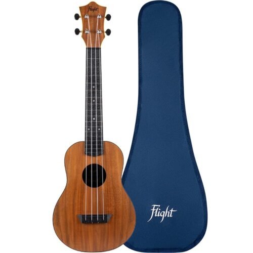 Flight Designer TUC55 Acacia 4 strings Concert Ukulele, with Gig Bag - (Natural)
