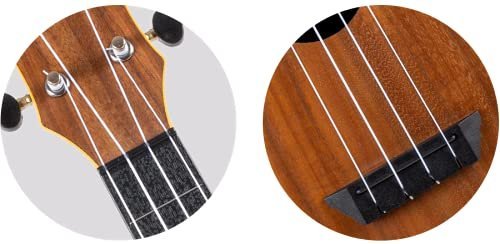 Flight Designer TUC55 Acacia 4 strings Concert Ukulele, with Gig Bag - (Natural)