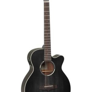 Tanglewood Blackbird TWBBSFCE Super Folk Cutaway Electro Acoustic Guitar - Smokestack Black