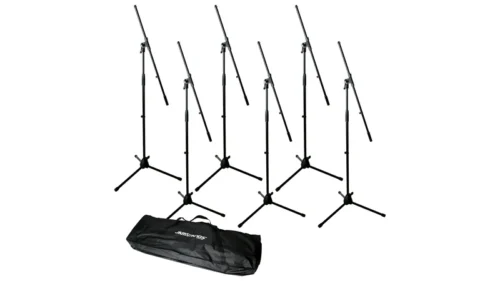 Ultimate Support Jamstands JS-MCFB6PK 6-Pack Tripod Mic Stand Bundle