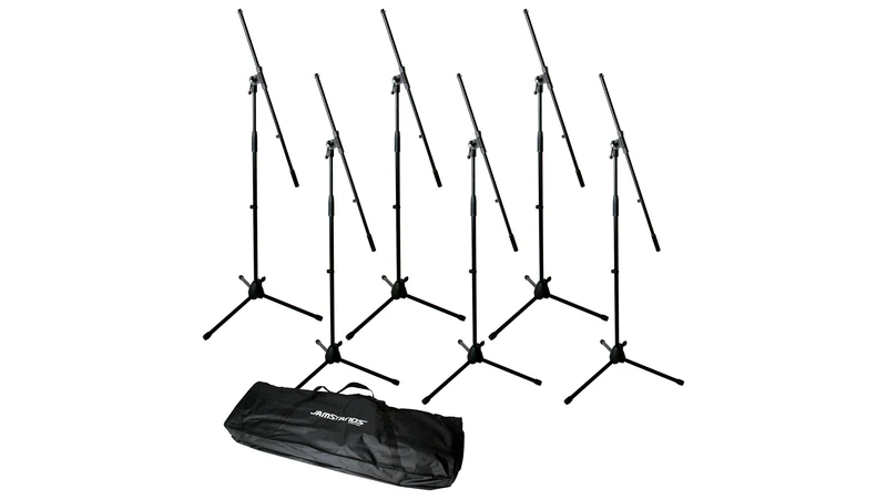 Ultimate Support Jamstands JS-MCFB6PK 6-Pack Tripod Mic Stand Bundle