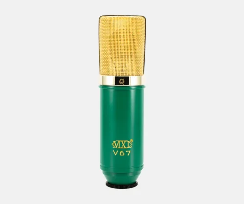 MXL Mics V67G Large Capsule Condenser Microphone, Gold/Green