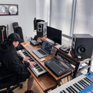 Wavebone HQ-Z-H Headquarter Recording Workstation + Z-shaped Height Adjust KB desk