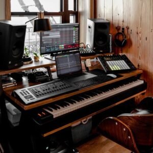Wavebone HQ-Z-H Headquarter Recording Workstation + Z-shaped Height Adjust KB desk