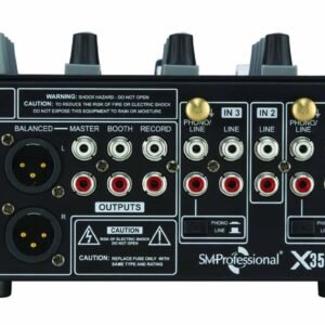 X-35-DJ-Mixer-3-1.jpg The Studiomaster X 35 DJ Mixer 4-Channel Compact DJ Mixer with Mic Input