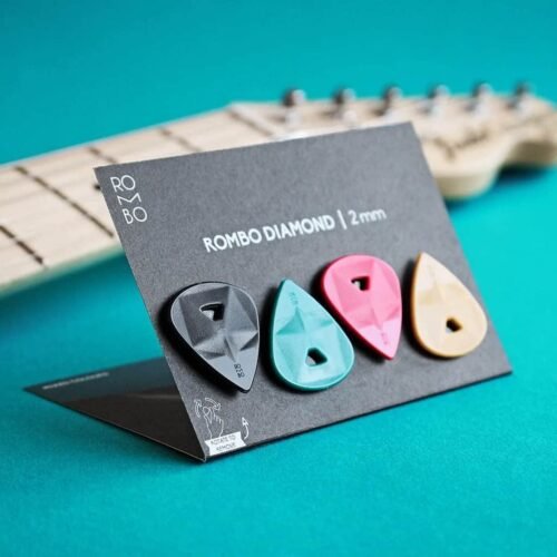 X_guitar-pick-set-rombopicks-diamond-coloured_2000x6168-1.jpg ROMBO Pick Set Diamond Mixed Colors (4 Guitar Picks) 2.0mm