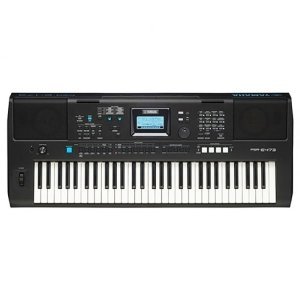 YAMAHA PSR-E473,61 KEYS PORTABLE KEYBOARD WITH POWER ADAPTOR, Black
