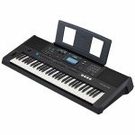 YAMAHA PSR-E473,61 KEYS PORTABLE KEYBOARD WITH POWER ADAPTOR, Black