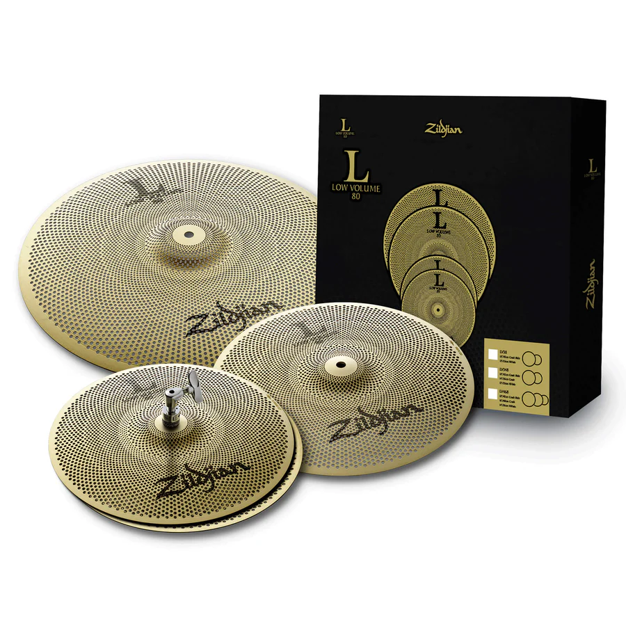 Zildjian LV348 L80 Low Volume Cymbal Pack - 13/14/18"