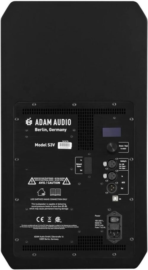 ADAM Audio S3V Midfield Active Powered Studio Monitor (Single) ADAM Audio S3V Midfield Active Powered Studio Monitor (Single)