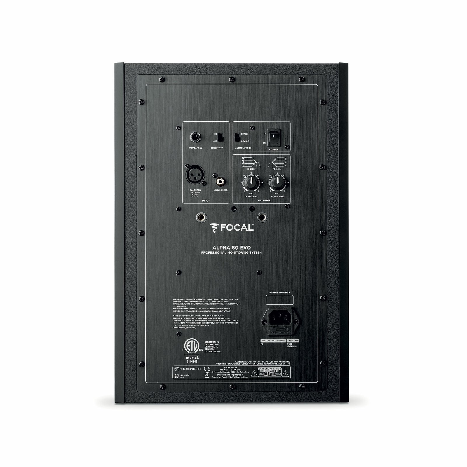 alphaevo80_dos.jpg Focal Alpha 80 Evo Powered Studio Monitor