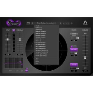 Apogee Electronics Clearmountain's Spaces Bob Clearmountain's Custom Reverb Plug-In