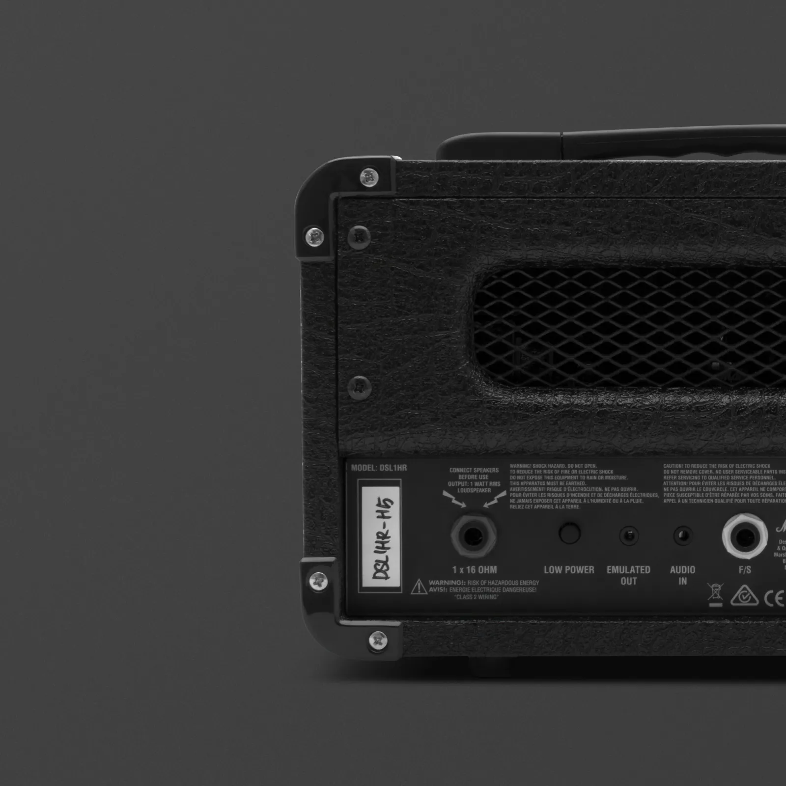 Marshall DSL1HR Amp head with lower power perfect to play at home
