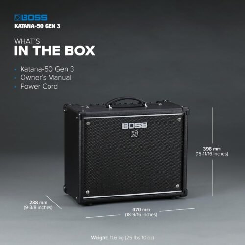 Boss KATANA-50 GEN 3 50-Watt Guitar Amplifier KTN-50 GEN 3