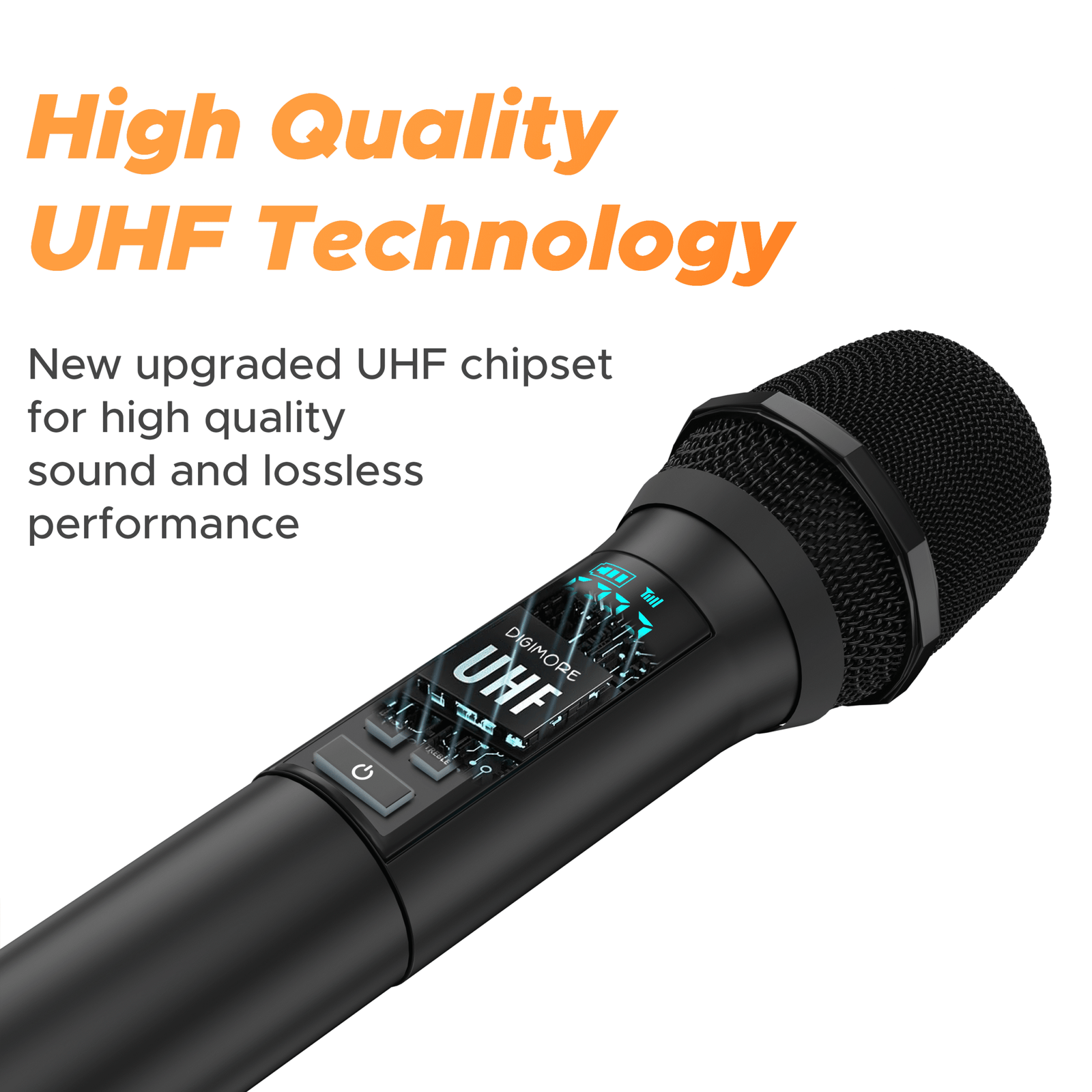 Digimore D-346 UHF Wireless Microphone System with Sound Card