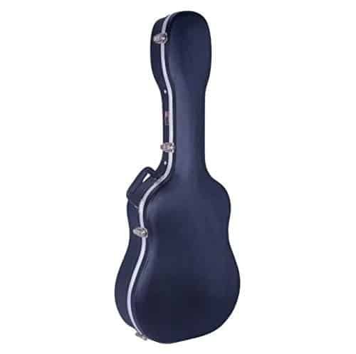 Crossrock CRA802DBK Abs Molded Dreadnought Acoustic Guitar Hard Case - Black
