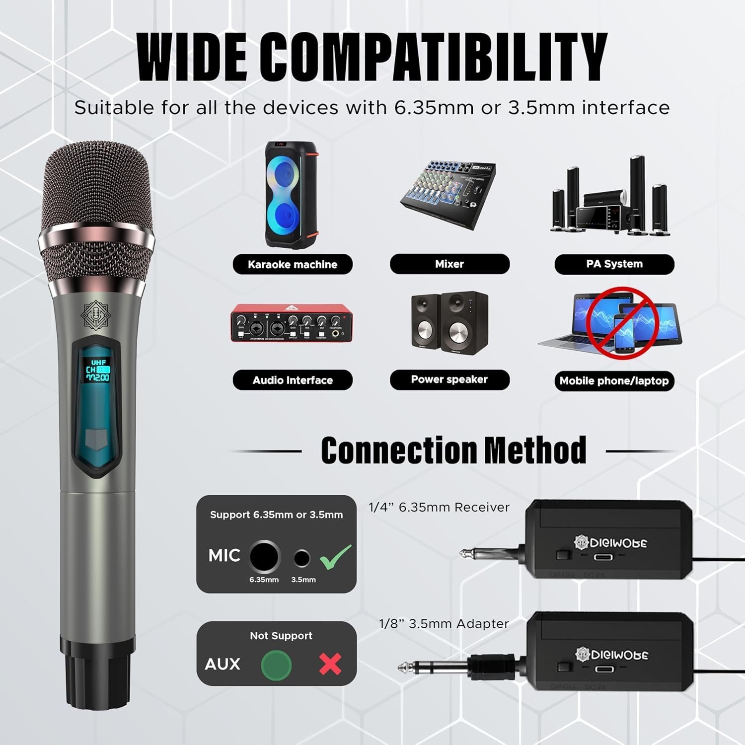 digimore-d-350b-uhf-wireless-mic-6hrs-battery-1.jpg Digimore D 350 Pro UHF Dual Wireless Microphone