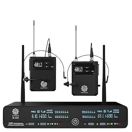 Digimore D 395 LL UHF Wireless Microphone System with 2 Lavalier Mics