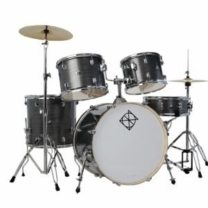 Dixon Drums Spark Standard Series 5 Piece Acoustic Drum Kit with Hardware - Cyclone Silver