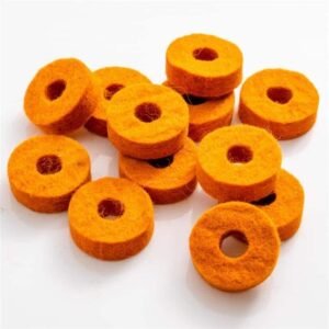 Dixon PAWS-9B1/4-HP Cymbal Felt Orange Colour 4pc/pack