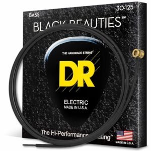 DR Handmade Strings BKB6-30 DR Strings BKB6-30 Black Beauty 6-String Bass Strings 30-125