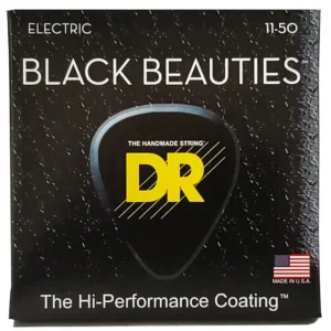 DR BKE-11 Black Beauties Heavy Electric Guitar Strings Set- .011-.050