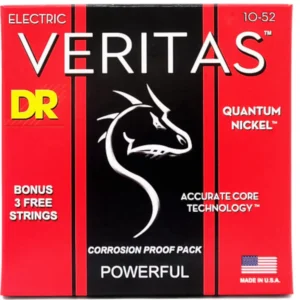 DR String VTE-10/52 Veritas Medium to Heavy Electric Guitar Strings Set .010-.052 DR String VTE-10/52 Veritas Medium to Heavy Electric Guitar Strings Set .010-.052