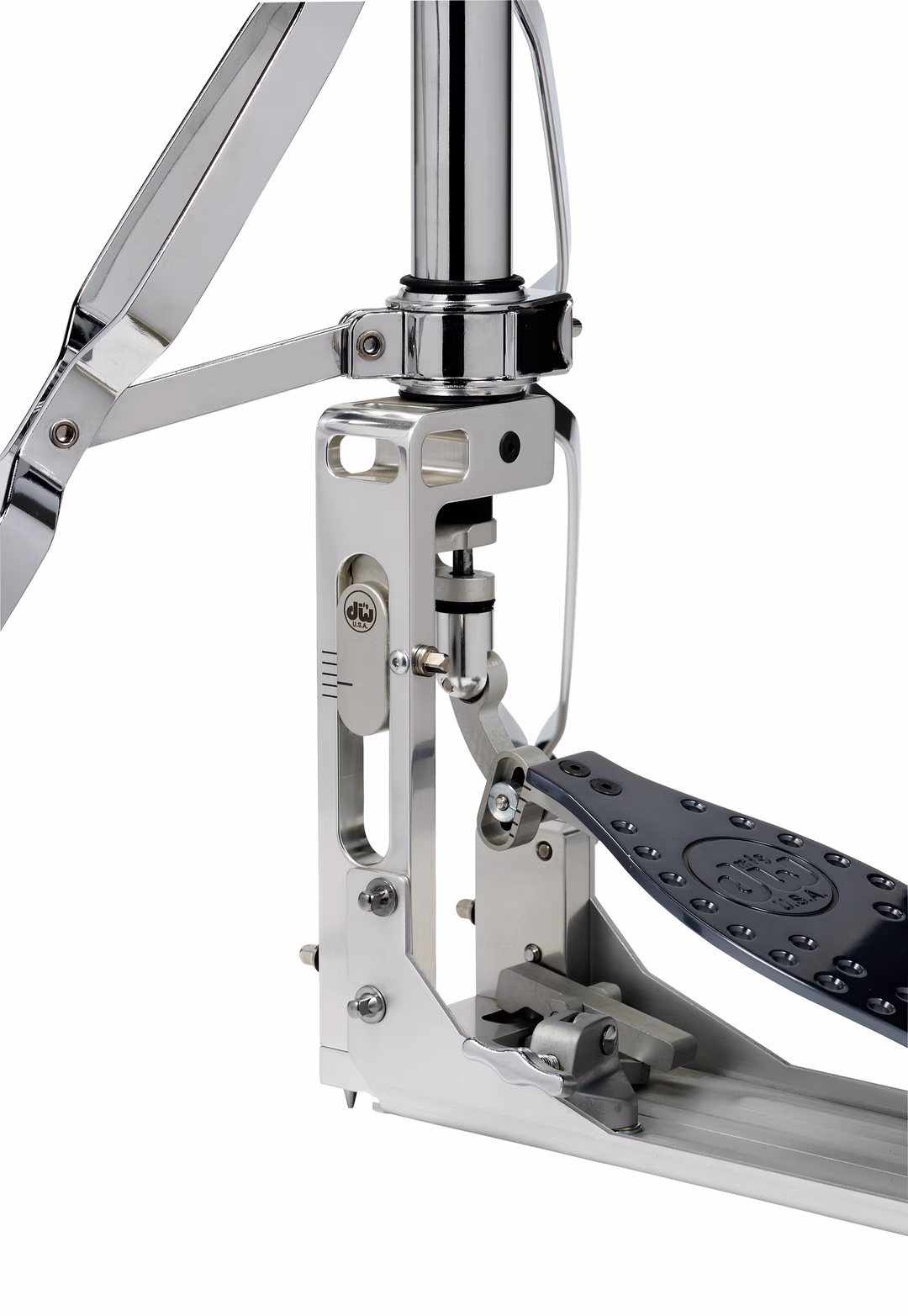 DW MFG Series Machined Direct Drive 2-Legged Hi-Hat Stand with Extended Footboard DW MFG Series Machined Direct Drive 2-Legged Hi-Hat Stand with Extended Footboard