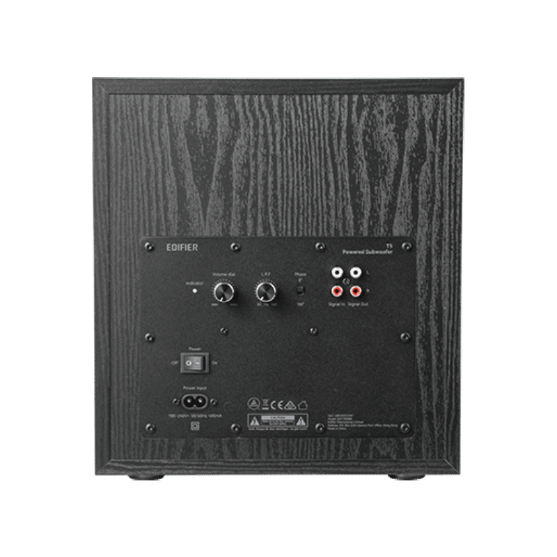 Edifier T5 Powered Subwoofer - 70w RMS Active Woofer with 8 inch Driver and Low Pass Filter