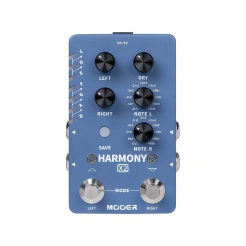 Mooer Harmony X2 Dual Footswitch Dual Channel Effect Pedal Mooer Harmony X2 Dual Footswitch Dual Channel Effect Pedal