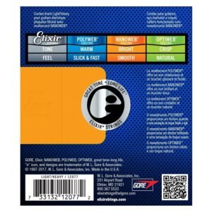 Elixir 12077 Nanoweb Electric Guitar Strings 10-52 Elixir 12077 Nanoweb Electric Guitar Strings 10-52