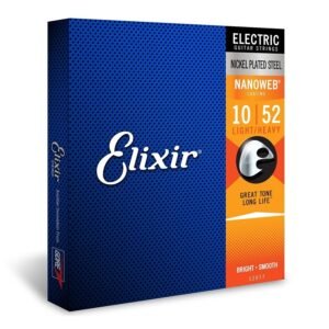 Elixir 12077 Nanoweb Electric Guitar Strings 10-52 Elixir 12077 Nanoweb Electric Guitar Strings 10-52