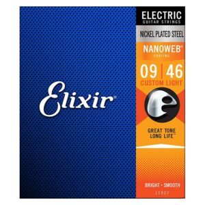 Elixir Strings 12027 Nanoweb Electric Guitar Strings - 009-046 Custom Light Elixir Strings 12027 Nanoweb Electric Guitar Strings - 009-046 Custom Light