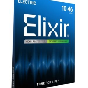 Elixir Strings 19052 Coated Nickel Electric Guitar Strings, Light (.010-.046)