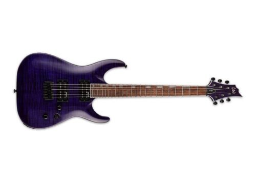 ESP 6 String LTD H-200FM Electric Guitar See Thru Purple H-200FM STP