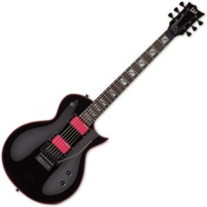 ESP Artist Series LGH200BLK Solid-Body Electric Guitar, Black
