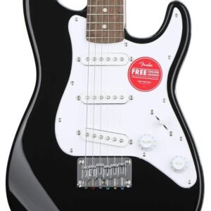 Fender 0370121506 Mini Stratocaster Beginner Electric Guitar - Indian Laurel Fingerboard - Black Fender 0370121506 Mini Stratocaster Beginner Electric Guitar – Indian Laurel Fingerboard – Black
