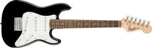 Fender 0370121506 Mini Stratocaster Beginner Electric Guitar - Indian Laurel Fingerboard - Black Fender 0370121506 Mini Stratocaster Beginner Electric Guitar – Indian Laurel Fingerboard – Black