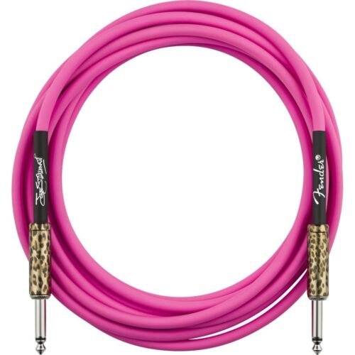 Fender 13' Instrument Cable Stummer Pink Leopard 990810215