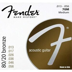 Fender Acoustic Guitar String 80/20 Bronze .013-.056 70M 730070408