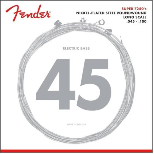 Fender Bass Guitar String Super 7250 Nickel Plated .045-.100 7250ML – 737250405