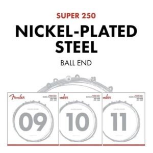 Fender Electric Guitar String Super 250 Nickel Plated .008-.038 250XS 730250402