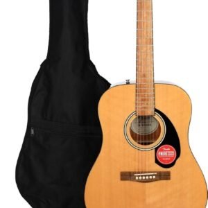 Fender FA-115 Dreadnought Acoustic Guitar Pack - Natural 0971210721 Fender FA-115 Dreadnought Acoustic Guitar Pack – Natural 0971210721